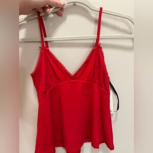 Red Bow Women's Top